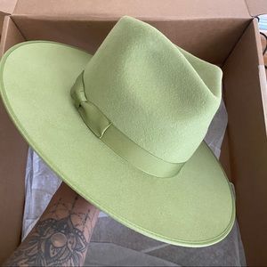 Lack Of Color Green Wide Brim Hat